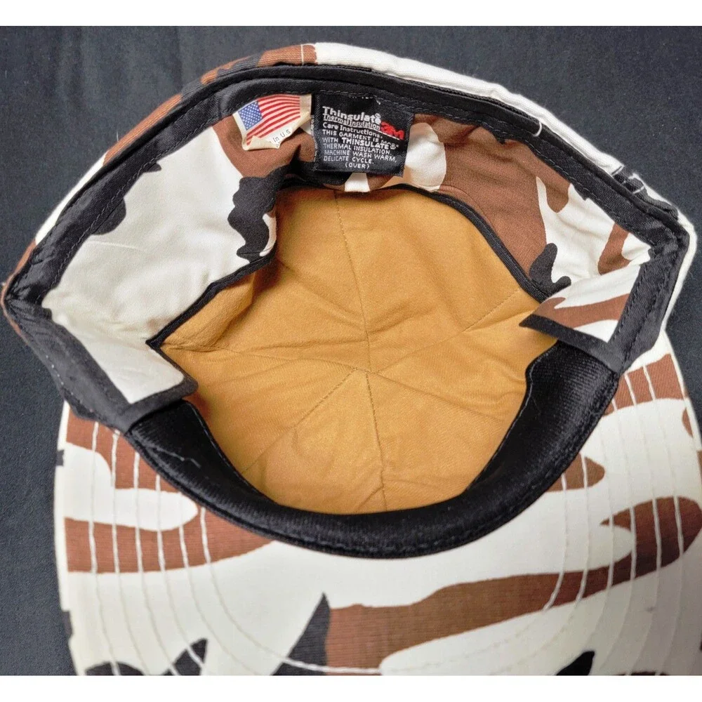 NWT Large Military Baseball Hat Chocolate Camo GORE-TEX Ear Flaps Thinsulate